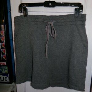 Caslon Drawstring Elastic Waist Skirt Sz S - Dark Gray